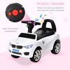 Coche Correpasillos Para Niños De 18-36 Meses Con Faros Blanco Homcom