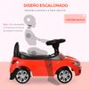 Coche Correpasillos Para Niños De 18-36 Meses Con Faros Rojo Homcom