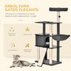 Árbol Para Gatos Grande De Aglomerado Sisal 60x40x146 Cm-pawhut.gris