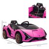 Coche Eléctrico Niños +3 Años 12v Con Mando A Distancia Rosa Homcom