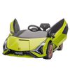 Coche Eléctrico Niños +3 Años 12v Con Mando A Distancia Verde Homcom