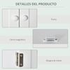 Armario Baño De Pared Con 2 Puertas De Mdf Homcom 60x20x70,5cm-blanco