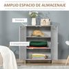 Armario De Baño De Melamina De Madera Homcom 60x30x80 Cm-gris