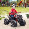 Quad Eléctrico Niños +3 Años 12v Con Faros Música Rojo Homcom