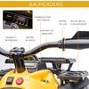 Quad Eléctrico Niños +3 Años 12v Con Faros Música Amarillo Homcom