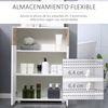 Armario De Suelo Para Baño De Melamina Kleankin 60x30x85 Cm-blanco