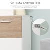 Armario De Suelo Para Baño De Melamina Kleankin 60x30x85 Cm-blanco