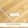 Carrito De Cocina De Bambú Mdf Metal Homcom 58x37x85,5 Cm-blanco