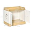 Mueble Arenero Gatos De Melamina De Madera 75x53x67cm- Pawhut.blanco