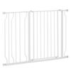 Barrera De Seguridad De Perros De Abs Acero 75-115x76cm-pawhut.blanco