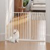 Barrera De Seguridad De Perros De Abs Acero 75-115x76cm-pawhut.blanco