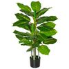 Árbol Perenne Artificial De Pe Cemento Acero Homcom Ø15x95 Cm-verde