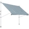 Toldo Manual De Metal Poliéster 300x150x280 Cm-outsunny. Verde