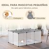 Valla Animales Pequeños De Resina Pp Metal 105x70x45 Cm-pawhut.negro