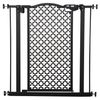 Barrera Seguridad Perros De Acero Plástico 74-80x76,2cm-pawhut.negro