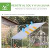 Gallinero De Exterior De Acero Galvanizado Pe 3x6x2 M- Pawhut. Plata