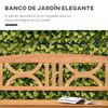 Banco De Jardín De Madera De Álamo 123x61x89,5 Cm-outsunny.natural