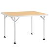 Mesa Camping Plegable De Aluminio Mdf 115x85x75 Cm-outsunny.natural