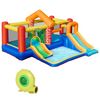 Castillo Hinchable Con 2 Toboganes 2 Camas Salto Multicolor Outsunny