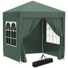 Carpa Plegable Jardín De Acero Tela Oxford 2x2x2,4 M-outsunny.verde