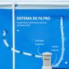 Depuradora Filtro 4.000 L/h Para Piscina De Pp Ø21x35cm-outsunny.gris