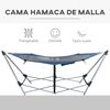 Hamaca Plegable De Acero Tela Oxford 235,5x82x90,5cm-outsunny.azul