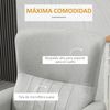 Sillón Masaje Reclinable De Espuma Poliéster Homcom 79x101x96 Cm-gris