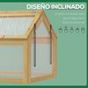 Invernadero Terraza De Abeto Pc 90x48x49,5 Cm-outsunny. Transparente