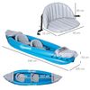 Kayak Hinchable 2 Personas De Pvc Acero 330x105x50 Cm-outsunny.azul