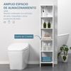 Estantería De Baño De 5 Niveles De Mdf Kleankin 30x30x140 Cm-blanco