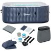 Spa Hinchable 4 Personas 930l De Pvc Abs 180x180x68cm-outsunny.azul