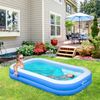 Piscina Hinchable 1.300 Litros De Pvc 262x176x56 Cm-outsunny.azul