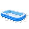 Piscina Hinchable 1.300 Litros De Pvc 262x176x56 Cm-outsunny.azul