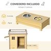 Casa Para Perros De Madera De Abeto 105x65x80 Cm-pawhut.natural