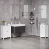 Armario De Baño Con 1 Cajón Puerta De Mdf Kleankin 43x34x77cm-blanco