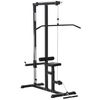 Máquina De Musculación Homcom Acero Pvc, 107x120x190 Cm, Negro