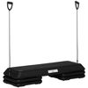 Step Para Fitness Homcom Tpe, 110x40x10-20 Cm, Negro