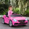 Coche Eléctrico Mercedes Slc 300 12v Para Niño 3-6 Años Rosa Aiyaplay