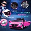 Coche Eléctrico Mercedes Slc 300 12v Para Niño 3-6 Años Rosa Aiyaplay