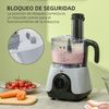 Procesador De Alimentos 650w Bol 1l Vaso 1,25l Pantalla Led Homcom