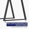 Conjunto De 2 Patas Para Mesa De Acero Homcom 70x5x72 Cm-negro