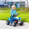 Quad Eléctrico 6v Para Niños 18-36 Mese Con Faros Azul Aiyaplay