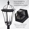 2 Farolas Solares De Jardín De Abs 18,5x18,5x129 Cm-outsunny. Negro con  Ofertas en Carrefour