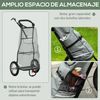 Remolque De Bicicleta Homcom Acero Tela Oxford600d, 53x43x110cm, Gris