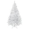 Árbol De Navidad Artificial De Acero Pvc Homcom 88x88x150cm-blanco