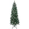 Árbol De Navidad Artificial De Plástico Acero Homcom Ø73x180 Cm Verde