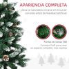 Árbol De Navidad Artificial De Plástico Acero Homcom Ø73x180 Cm Verde