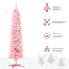 Árbol Navidad 390 Ramas De Metal Pvc Plástico Homcom Ø55x180cm-rosa