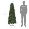 Árbol De Navidad Artificial De Pvc Acero Homcom Ø63x180 Cm-verde