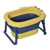 Bañera Plegable Para Bebé De 0-6 Años 105l Amarillo Y Azul Homcom